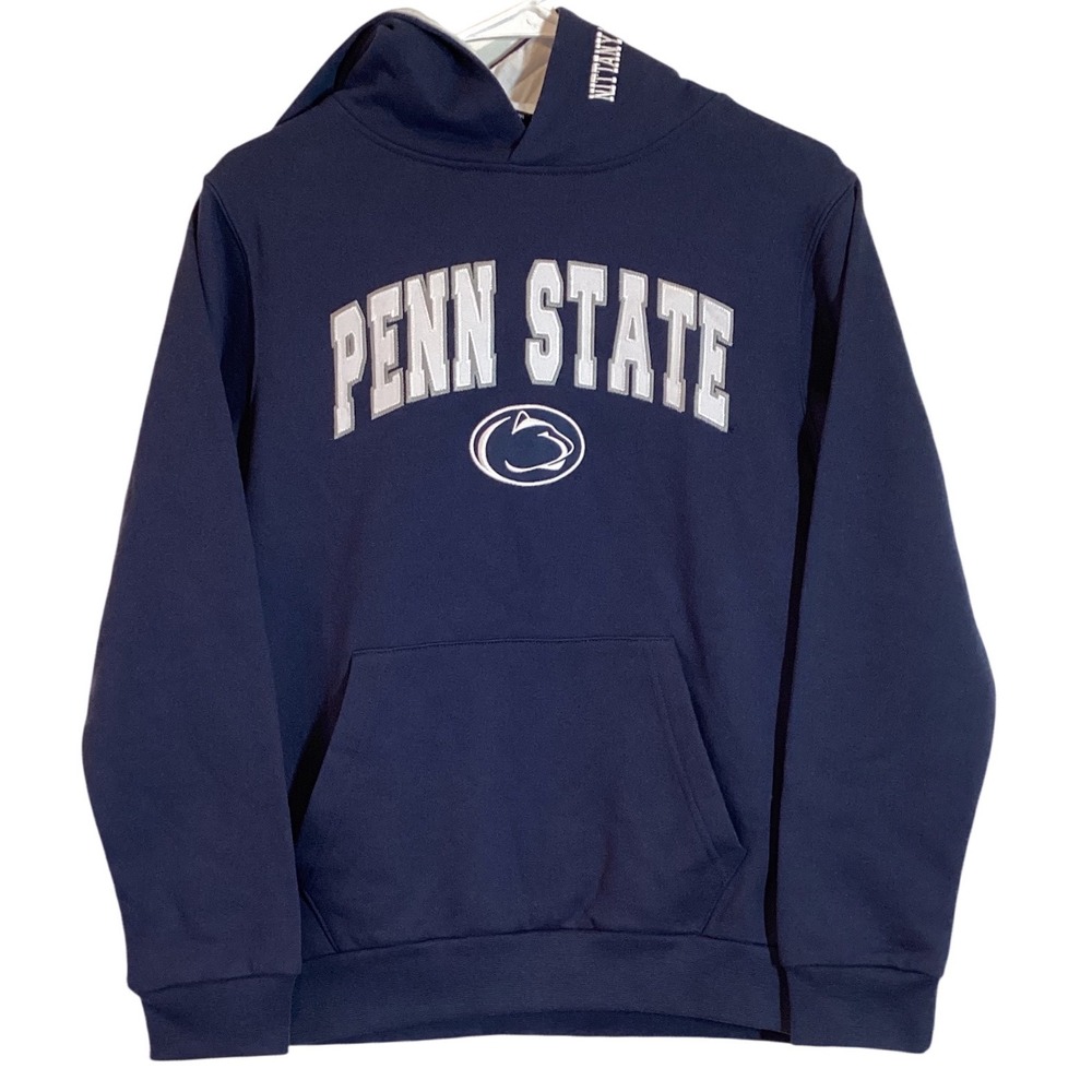 Colosseum Youth Penn State Nittany Lions Navy Blue Fleece Hoodie - Medium 12-14